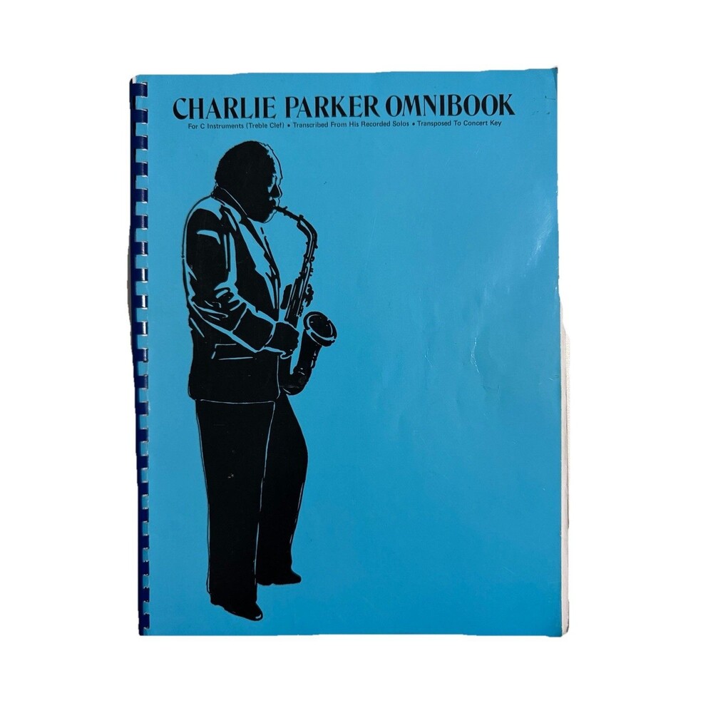 Charlie Parker Omnibook C Instruments Concert Key Music Jazz Transcriptions Book